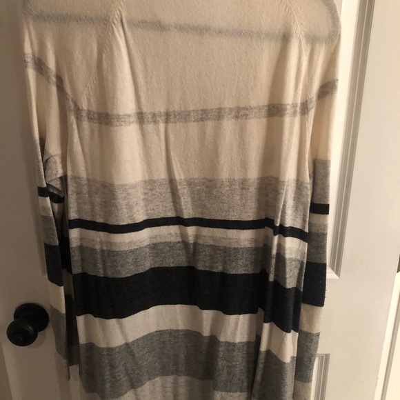 Ivory and Navy cardigan - Picture 3 of 3